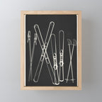 Minimal Skis 1 Mini Art Print Gallery Image 1