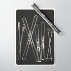 Minimal Skis 1 Wrapping Paper Gallery Image 1