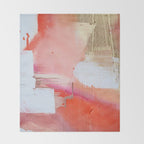 Moving Mountains: a minimal, abstract piece in reds and gold by Alyssa Hamilton Art Throw Blanket Gallery Image 2