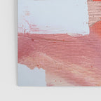 Moving Mountains: a minimal, abstract piece in reds and gold by Alyssa Hamilton Art Poster Gallery Image 3