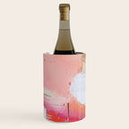 Moving Mountains: a minimal, abstract piece in reds and gold by Alyssa Hamilton Art Wine Chiller Gallery Image 1