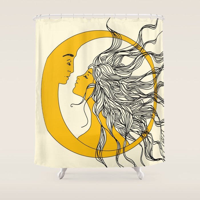 Sun and Moon Shower Curtain Gallery Image 1