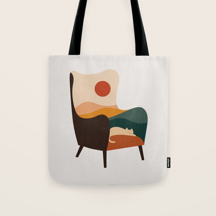 Cat Landscape 75 Tote Bag Gallery Image 1