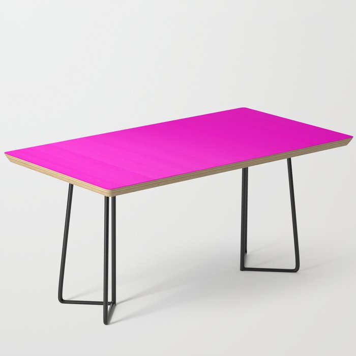 BRIGHT MAGENTA SOLID COLOR Plain Vibrant Hot Pink Shade Coffee Table Gallery Image 1