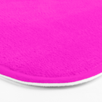 BRIGHT MAGENTA SOLID COLOR Plain Vibrant Hot Pink Shade Bath Mat Gallery Image 3