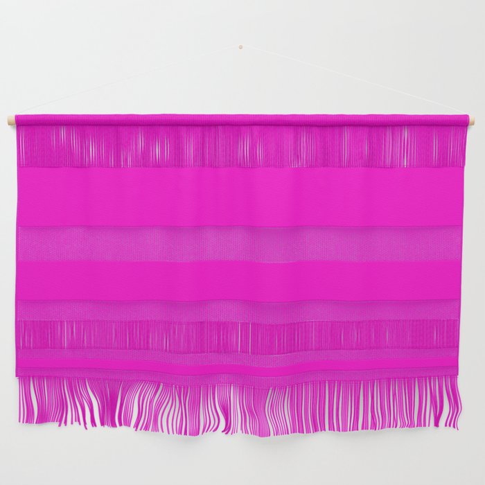 BRIGHT MAGENTA SOLID COLOR Plain Vibrant Hot Pink Shade Wall Hanging Gallery Image 1