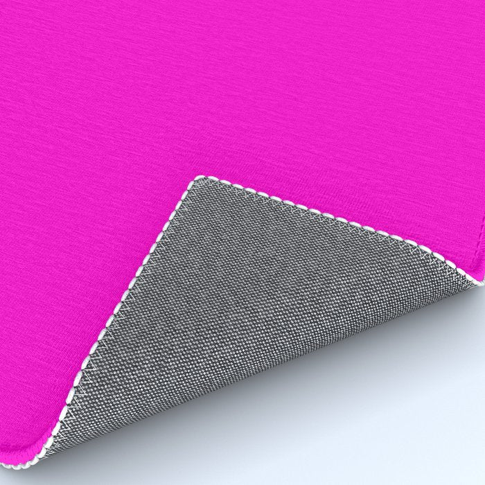 BRIGHT MAGENTA SOLID COLOR Plain Vibrant Hot Pink Shade Rug Gallery Image 4