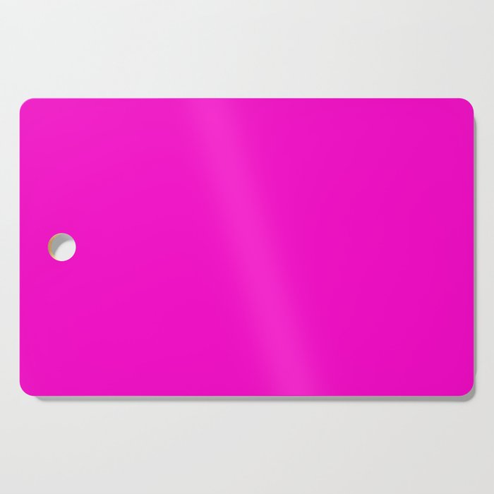 BRIGHT MAGENTA SOLID COLOR Plain Vibrant Hot Pink Shade Cutting Board Gallery Image 1
