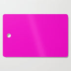 BRIGHT MAGENTA SOLID COLOR Plain Vibrant Hot Pink Shade Cutting Board Gallery Image 1