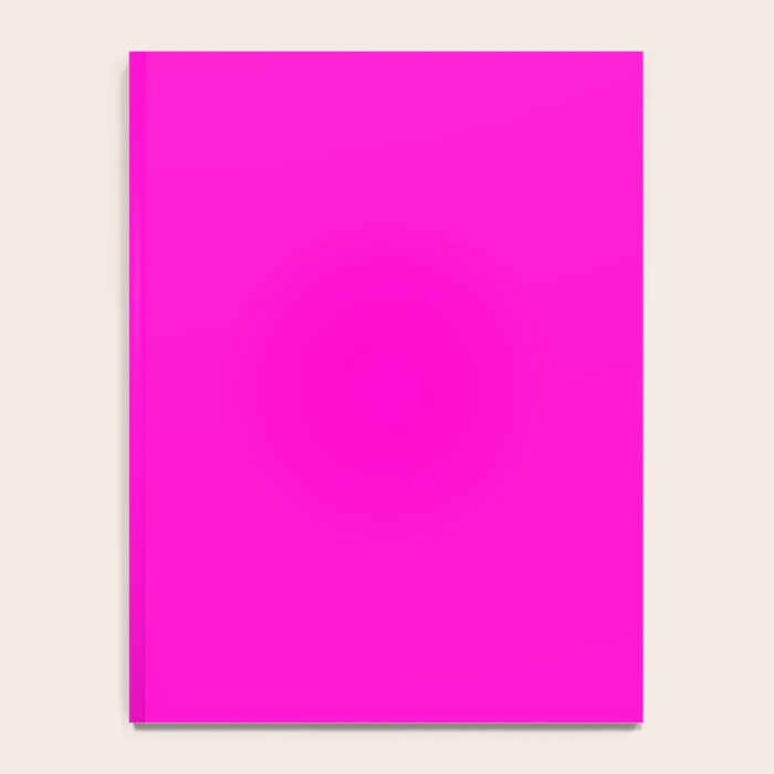 BRIGHT MAGENTA SOLID COLOR Plain Vibrant Hot Pink Shade Notebook Gallery Image 4