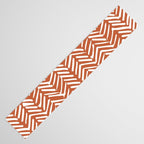 Boho, Abstract, Herringbone, Pattern, Terracotta Table Runner Gallery Image 3