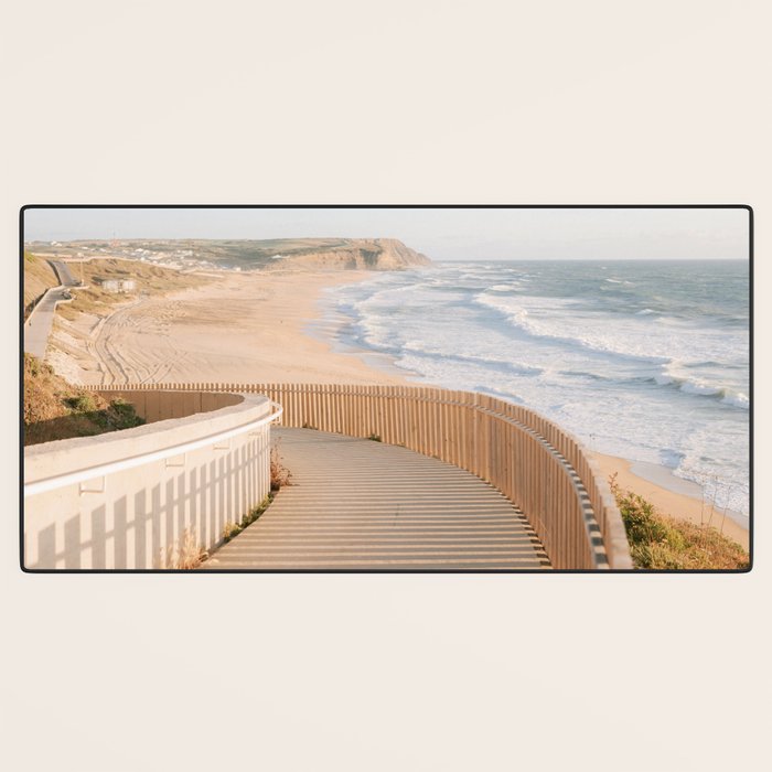 Praia Azul | Summer vibes Portugal travel photography  Desk Mat Gallery Image 3