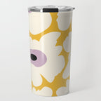 Fresh Poppy in yellow Travel Mug Gallery Image 1