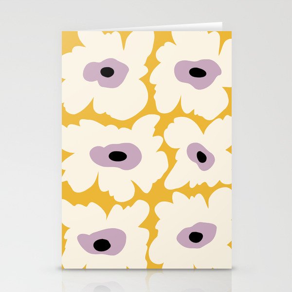 Fresh Poppy in yellow Stationery Card Gallery Image 2