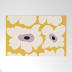 Fresh Poppy in yellow Welcome Mat Gallery Image 1
