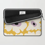 Fresh Poppy in yellow Laptop Sleeve Gallery Image 2