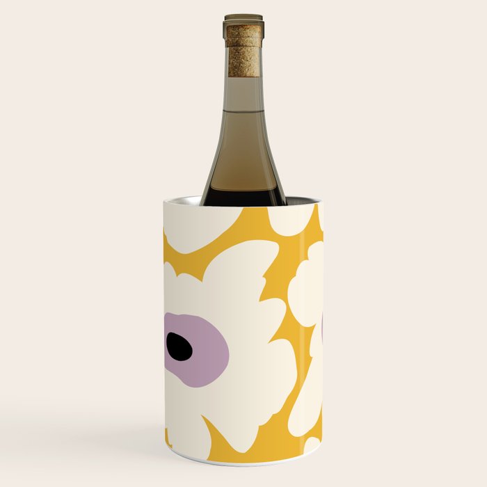 Fresh Poppy in yellow Wine Chiller Gallery Image 1