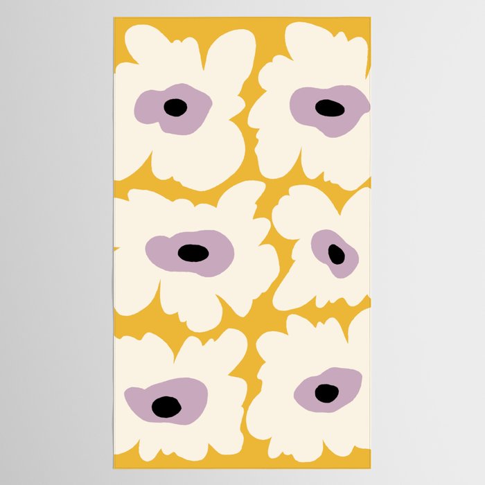 Fresh Poppy in yellow Tablecloth Gallery Image 2