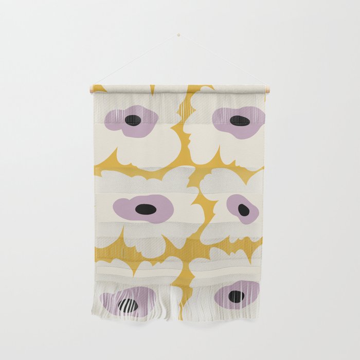 Fresh Poppy in yellow Wall Hanging Gallery Image 1