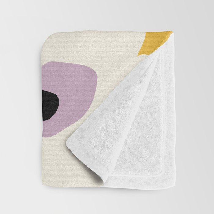 Fresh Poppy in yellow Throw Blanket Gallery Image 3
