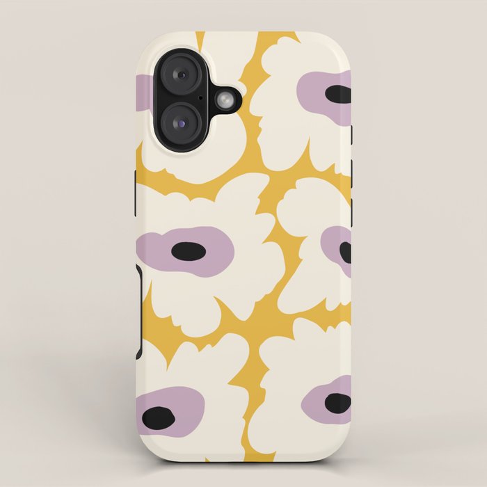 Fresh Poppy in yellow iPhone Case Gallery Image 1