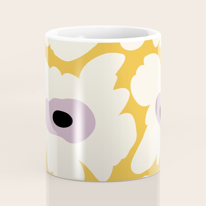 Fresh Poppy in yellow Coffee Mug Gallery Image 4