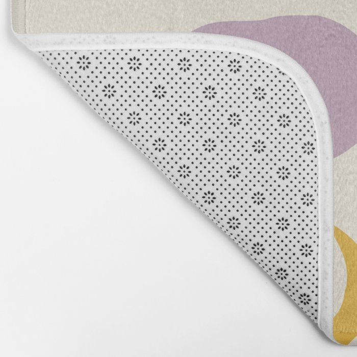 Fresh Poppy in yellow Bath Mat Gallery Image 2