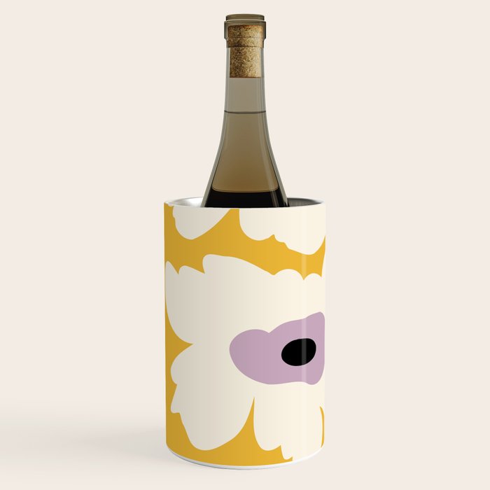 Fresh Poppy in yellow Wine Chiller Gallery Image 2