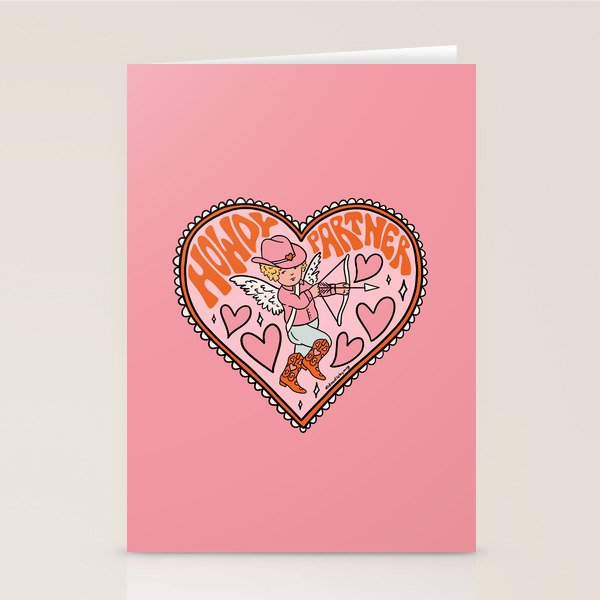 Howdy Partner Cupid Stationery Card Gallery Image 2
