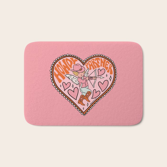 Howdy Partner Cupid Bath Mat Gallery Image 1