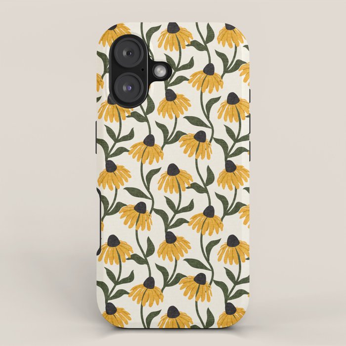 coneflowers - cream iPhone Case Gallery Image 1