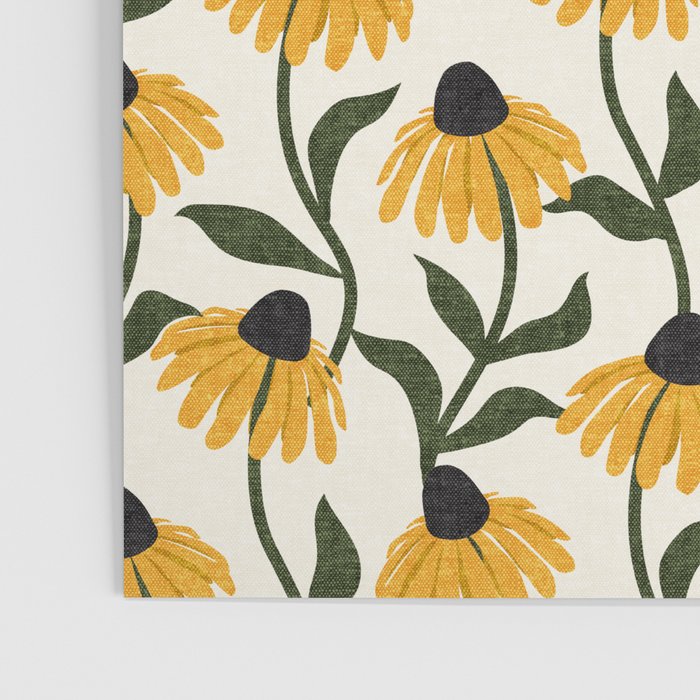 coneflowers - cream Poster Gallery Image 3