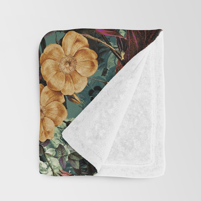 Isolated Blooms Throw Blanket Gallery Image 3