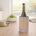 Festive, Floral Prints, Orange, Yellow, Teal and Pink Wine Chiller Gallery Image 4