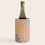 Festive, Floral Prints, Orange, Yellow, Teal and Pink Wine Chiller Gallery Image 1