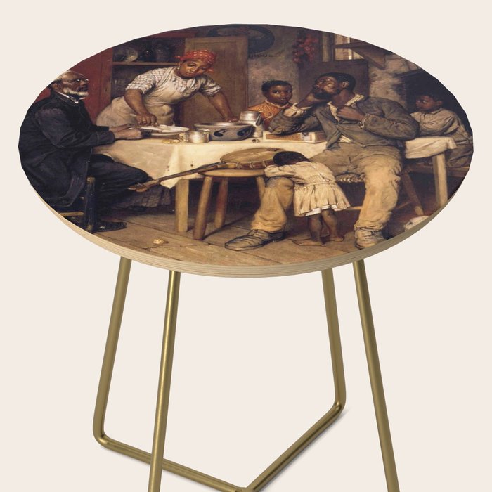 African American Masterpiece 'A Pastoral Visit' by Richard Norris Brooke Side Table Gallery Image 2