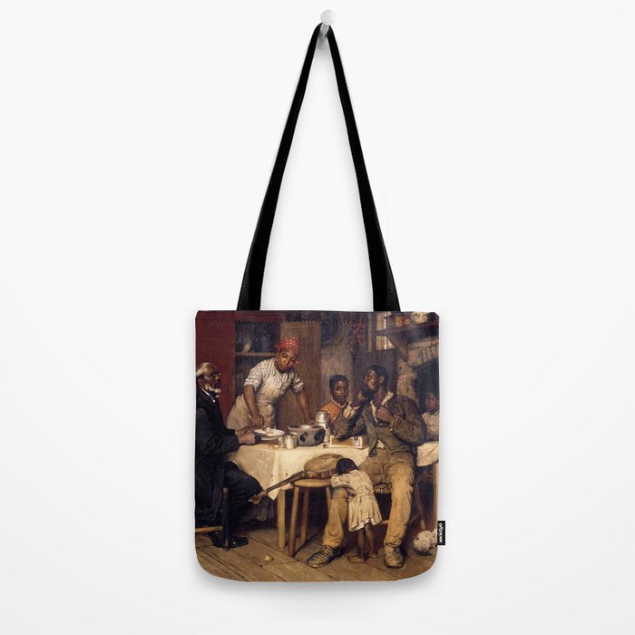 African American Masterpiece 'A Pastoral Visit' by Richard Norris Brooke Tote Bag Gallery Image 2
