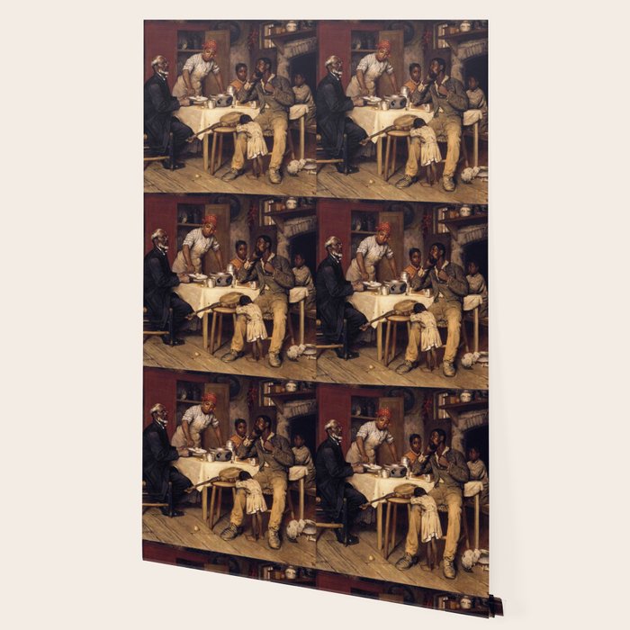 African American Masterpiece 'A Pastoral Visit' by Richard Norris Brooke Wallpaper Gallery Image 2