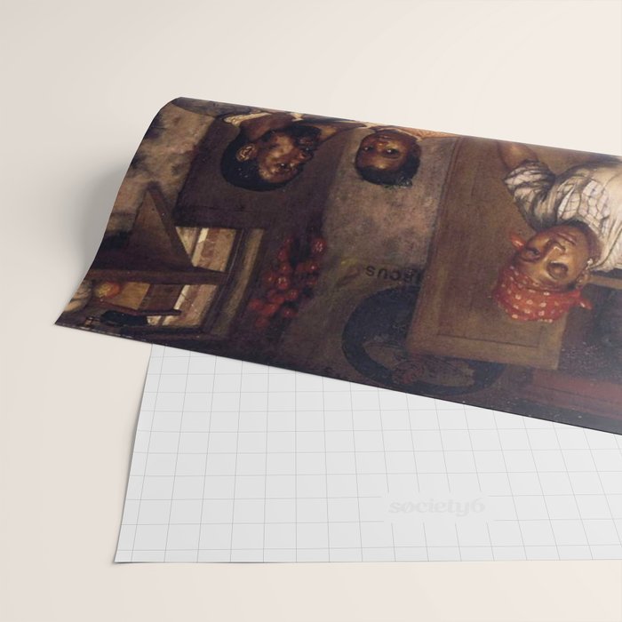 African American Masterpiece 'A Pastoral Visit' by Richard Norris Brooke Wrapping Paper Gallery Image 2