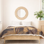 African American Masterpiece 'A Pastoral Visit' by Richard Norris Brooke Duvet Cover Gallery Image 3