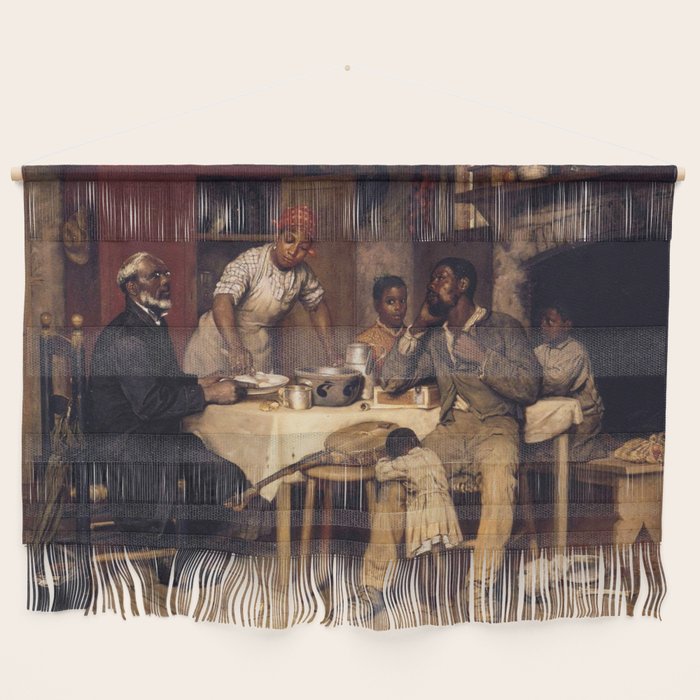 African American Masterpiece 'A Pastoral Visit' by Richard Norris Brooke Wall Hanging Gallery Image 1
