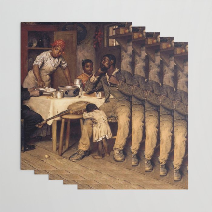 African American Masterpiece 'A Pastoral Visit' by Richard Norris Brooke Wrapping Paper Gallery Image 3