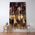 African American Masterpiece 'A Pastoral Visit' by Richard Norris Brooke Window Curtain Gallery Image 5