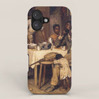 African American Masterpiece 'A Pastoral Visit' by Richard Norris Brooke iPhone Case Gallery Image 1