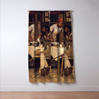 African American Masterpiece 'A Pastoral Visit' by Richard Norris Brooke Window Curtain Gallery Image 3