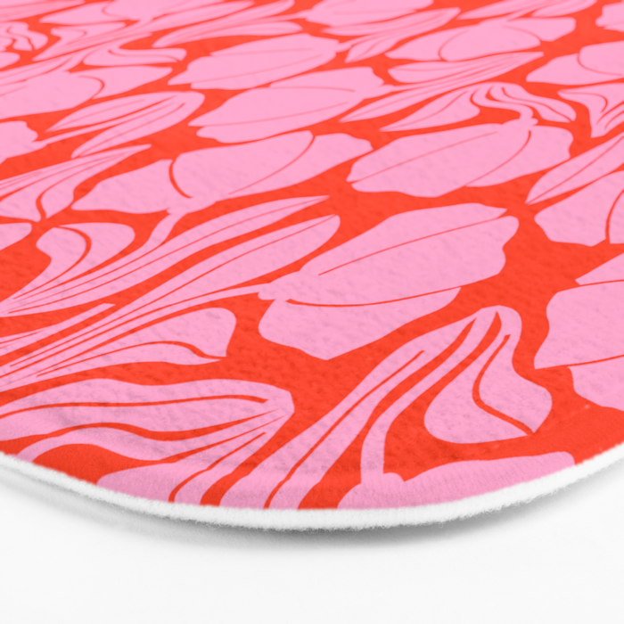 Boho Blooms - Pink Bath Mat Gallery Image 3