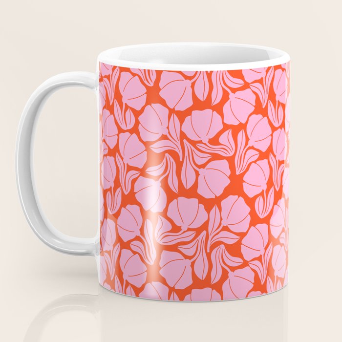 Boho Blooms - Pink Coffee Mug Gallery Image 3