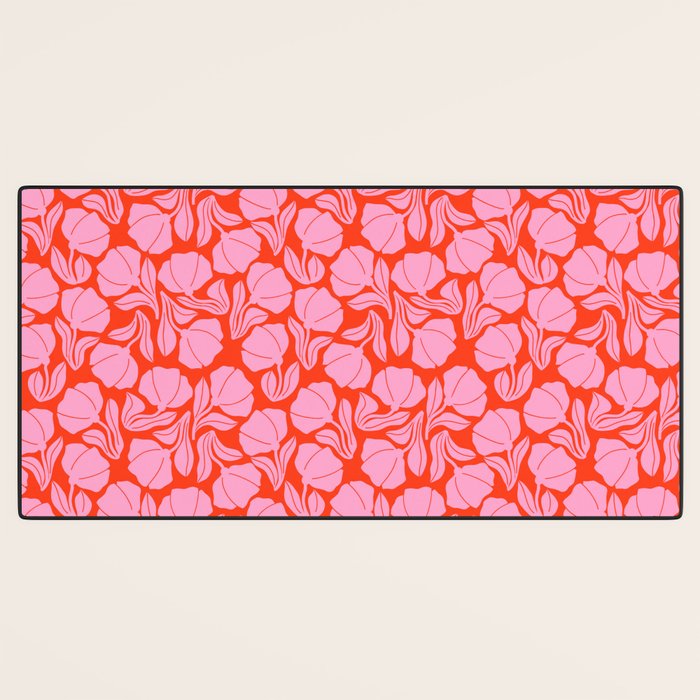 Boho Blooms - Pink Desk Mat Gallery Image 3