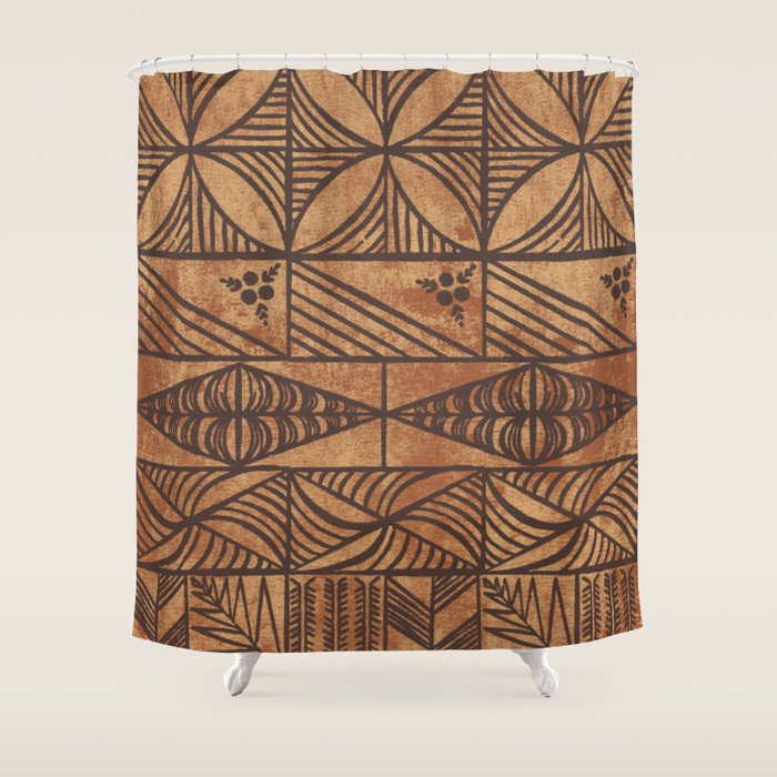 UrbanNesian Fa'alavelave Shower Curtain Gallery Image 1