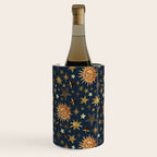 Vintage Star Collage Print in Navy Wine Chiller Gallery Image 1